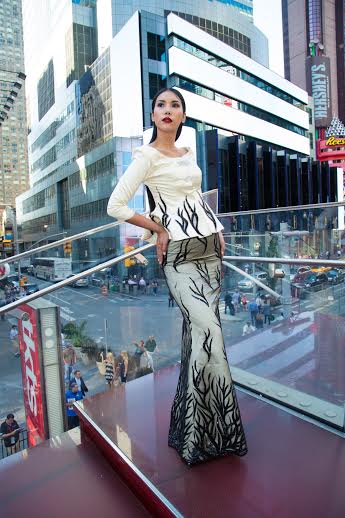 Tiffany's Fashion Week NY with designer Palais De Scherazed